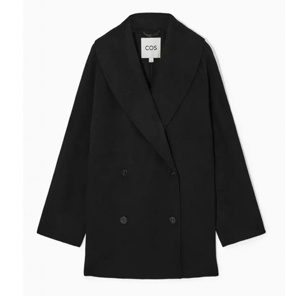 COS Jackets & Blazers - COS Women's Black Double-Breasted Jacket